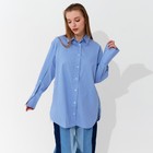 Блузка женская MINAKU: Casual Collection, цвет голубой, размер 50 - Фото 5