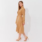 Платье женское MINAKU: Casual collection, цвет бежевый, размер 42 - Фото 2