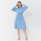 Платье женское MINAKU: Casual collection, цвет голубой, размер 48 - фото 318793398