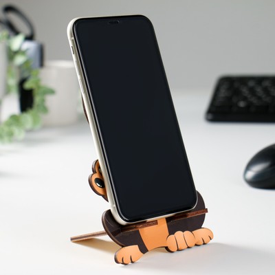 Подставка под телефон «Собачка», ламинация, 14.1×9.4 см