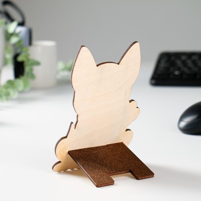 Подставка под телефон «Собачка», ламинация, 14.1×9.4 см