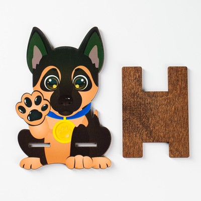 Подставка под телефон «Собачка», ламинация, 14.1×9.4 см