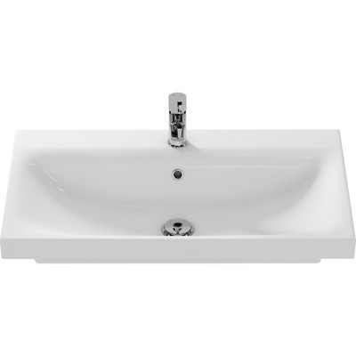 Раковина встраиваемая Cersanit MODUO 80, с 1 отверстием под смеситель, белый