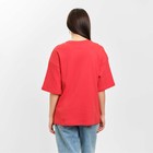 Футболка женская MIST Basic, размер S-M, цвет красный - фото 49179783