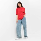 Футболка женская MIST Basic, размер L-XL, цвет красный - Фото 2