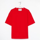 Футболка женская MIST Basic, размер L-XL, цвет красный - Фото 7