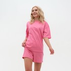Пижама женская (футболка и шорты) KAFTAN Basic р. 40-42, розовый 7677127 - фото 357700 Пижама женская (футболка и шорты) KAFTAN Basic р. 40-42, розовый 7677127 - фото 357700