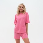 Пижама женская (футболка и шорты) KAFTAN Basic р. 40-42, розовый 7677127 - фото 357702 Пижама женская (футболка и шорты) KAFTAN Basic р. 40-42, розовый 7677127 - фото 357702
