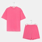 Пижама женская (футболка и шорты) KAFTAN Basic р. 40-42, розовый 7677127 - фото 357706 Пижама женская (футболка и шорты) KAFTAN Basic р. 40-42, розовый 7677127 - фото 357706