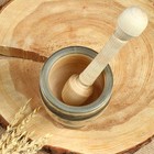 Набор: ступка с пестиком, ясень , 13 см, МИКС - Фото 17