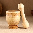 Набор: ступка с пестиком, ясень , 13 см, МИКС - Фото 22