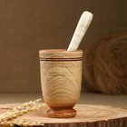 Набор: ступка с пестиком, ясень , 13 см, МИКС - Фото 7