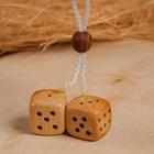 Подвеска на зеркало в автомобиль «Кубики», средние, 2-2.5 см, можжевельник - Фото 1