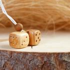 Подвеска на зеркало в автомобиль «Кубики», средние, 2-2.5 см, можжевельник - Фото 2