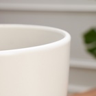 Горшок для цветов «Колор гейм», керамический, с поддоном, 8.9 л, белый 7723878