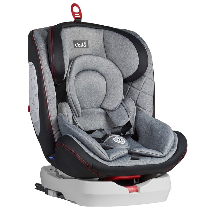 Автокресло детское Costa KBH303, крепление Isofix, цвет серо-чёрное - Фото 1