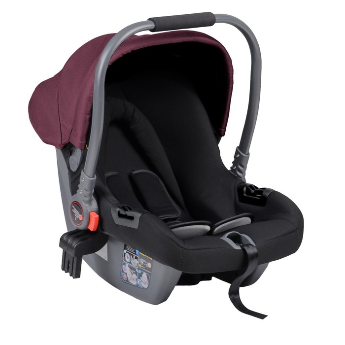 Автолюлька детская к коляске Farfello Aimile KS-2150/a, группа 0+ (0-13 кг), цвет вишневый - Фото 1