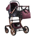 Автолюлька детская к коляске Farfello Aimile KS-2150/a, группа 0+ (0-13 кг), цвет вишневый - Фото 7