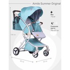Коляска прогулочная Farfello Aimile Summer Original ASP-3, цвет мятный - Фото 7
