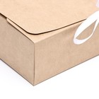 Коробка складная, крафт, 21 х 15 x 5 см - Фото 3