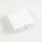 Коробка складная, белая, 15 х 15 х 5 см - Фото 2