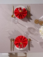 Набор салфеток с декоративными кольцами Red pleasure, 40×40 см - 4 шт., 100% хлопок, саржа 190 г/м² - Фото 14