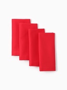 Набор салфеток с декоративными кольцами Red pleasure, 40×40 см - 4 шт., 100% хлопок, саржа 190 г/м² - Фото 4