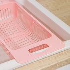 Корзина для сушки на раковину, раздвижная, 36×18×7,5 см, цвет МИКС - Фото 4