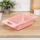 Корзина для сушки на раковину, раздвижная, 36×18×7,5 см, цвет МИКС - Фото 9