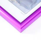 Фоторамка пластик "Радуга" 10х15 см, фиолетовый металлик - Фото 3
