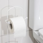 Держатель-стойка для туалетной бумаги Доляна, цвет белый - Фото 3