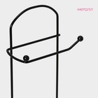 Держатель-стойка для туалетной бумаги Доляна, цвет чёрный - Фото 3