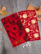 Набор кухонных полотенец «Доляна. Для тебя», 2 шт., 35×60 см, красные - Фото 1