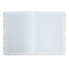 Блокнот А5, 96 листов Scandy summer, твёрдая обложка, ламинация Soft-Touch, выборочный лак, резинка, ляссе, блок 70 г/м² - фото 24301728