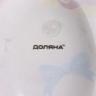 Подставка для яиц Доляна «Цветочный зайка», 10 ячеек, 24×20.6 см, стекло, розовая - Фото 11