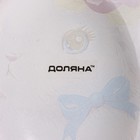 Подставка стеклянная для яиц Доляна «Цветочный зайка», 10 ячеек, 24×20,6 см, цвет розовый - Фото 10