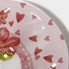 Подставка для яиц Доляна «Цветочный зайка», 10 ячеек, 24×20.6 см, стекло, розовая - Фото 10