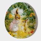 Подставка стеклянная для яиц 10 ячеек Доляна «Кроличьи истории», 24×20,6 см - Фото 5