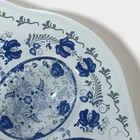 Подставка для яиц Доляна «Цветочная роспись», 3 ячейки, 21×18 см, стекло, белая - Фото 9