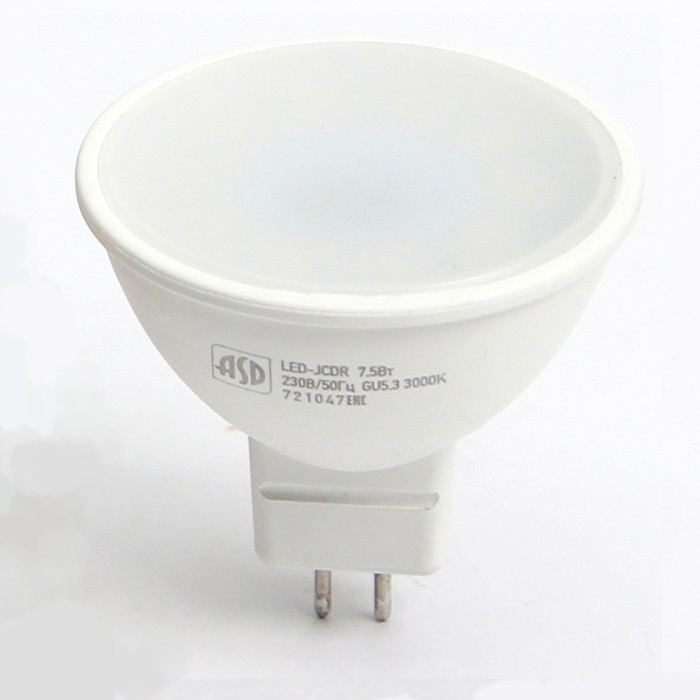 3 3000к 675лм asd. 5. 5w-4000k-220v led-jcdr asd. Лампа светодиодная led-jcdr-standard 7. 3.