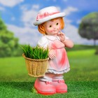 Садовая фигура "Девочка Лиза с корзинкой" 40х18х13см - Фото 1