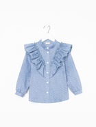 Рубашка детская MINAKU: Cotton collection, синяя, рост 104 см - Фото 8