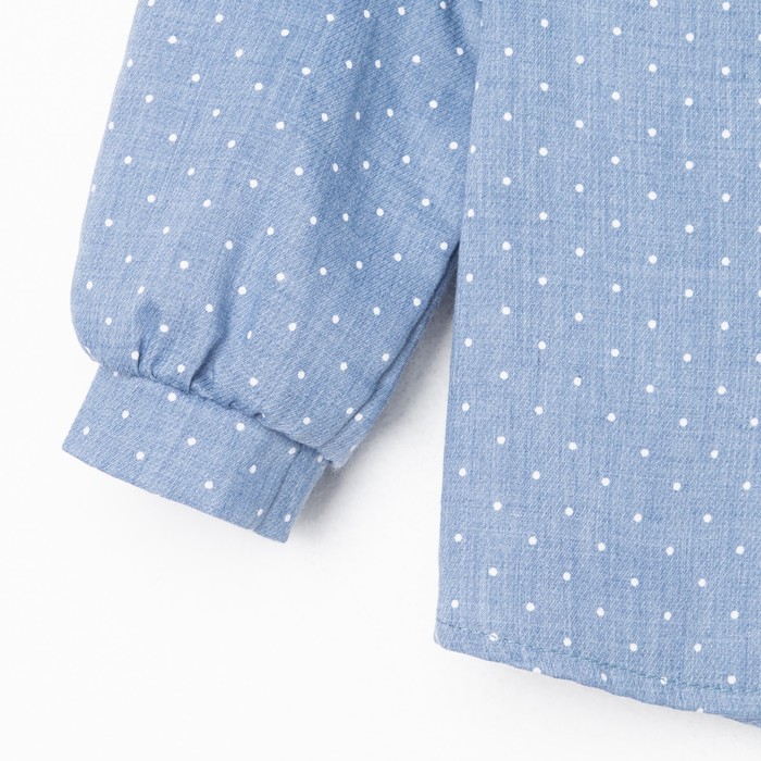 Рубашка детская MINAKU: Cotton collection цвет синий, рост 104 - фото 1907386379