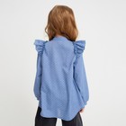 Рубашка детская MINAKU: Cotton collection цвет синий, рост 116 - Фото 5