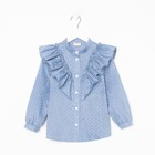 Рубашка детская MINAKU: Cotton collection цвет синий, рост 116 - Фото 6