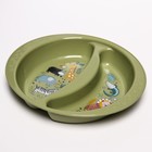 Тарелка детская, двухсекционная, цвет липовый 7722379