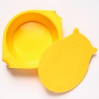 Детская тарелка Hello, Hippo! с крышкой 400 мл, цвет желтый - фото 31945708
