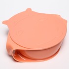 Детская тарелка Hello, Hippo! с крышкой 400 мл, цвет карамельный - фото 4346839