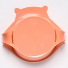 Детская тарелка Hello, Hippo! с крышкой 400 мл, цвет карамельный - фото 9580786