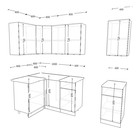 Кухонный гарнитур угловой «Лофт 15», 1200×1800 мм, цвет дуб бунратти/бетон тёмный - Фото 2
